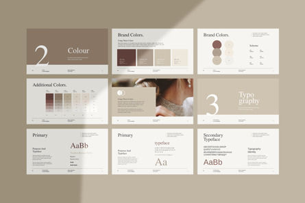 The Minimalist Brand Guidelines PowerPoint Template, Slide 8, 12213, Bisnis — PoweredTemplate.com