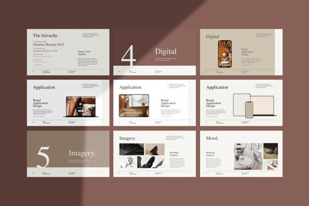 The Minimalist Brand Guidelines PowerPoint Template, Slide 9, 12213, Bisnis — PoweredTemplate.com