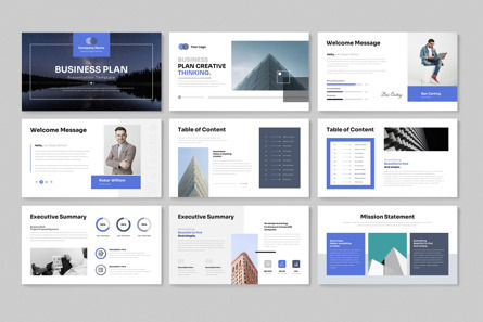 Business Plan Google Slides Template, Diapositive 3, 12217, Business — PoweredTemplate.com