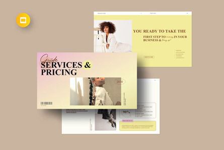 Service Pricing Guide Google Slides Template, Google Slides Thema, 12218, Business — PoweredTemplate.com