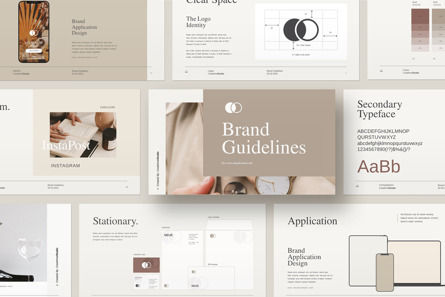 The Minimalist Brand Guidelines Google Slides Template, Tema di Presentazioni Google, 12220, Lavoro — PoweredTemplate.com