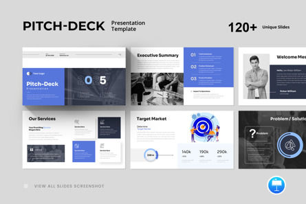 Pitch-Deck Keynote Presentation Template, Modelo do Keynote da Apple, 12221, Negócios — PoweredTemplate.com