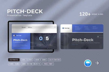 Pitch-Deck Keynote Presentation Template, Folie 3, 12221, Business — PoweredTemplate.com