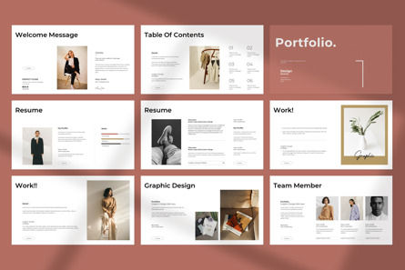 Portfolio Presentation Template, 슬라이드 3, 12229, 비즈니스 — PoweredTemplate.com