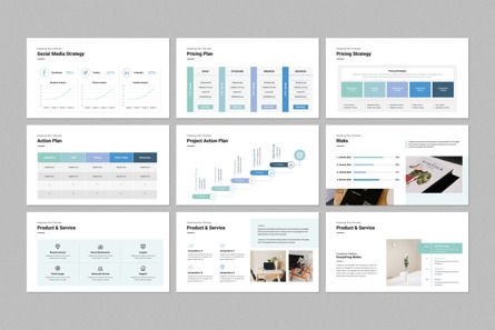 Marketing Plan PowerPoint Template, スライド 6, 12231, ビジネス — PoweredTemplate.com