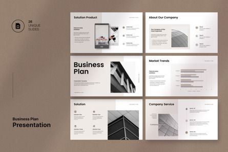 Business Plan Presentation Templat, Google幻灯片主题, 12238, 商业 — PoweredTemplate.com