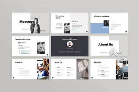 Business Pitch Deck PowerPoint Template, Diapositiva 3, 12252, Negocios — PoweredTemplate.com