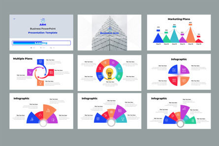 Business Arm Info-graphics PowerPoint Presentation Template, Dia 2, 12256, Bedrijf — PoweredTemplate.com