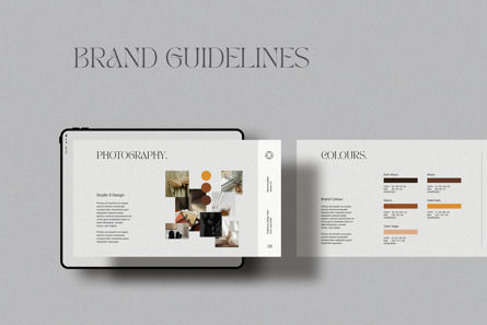Brand Guidelines PowerPoint Template, Slide 3, 12257, Lavoro — PoweredTemplate.com