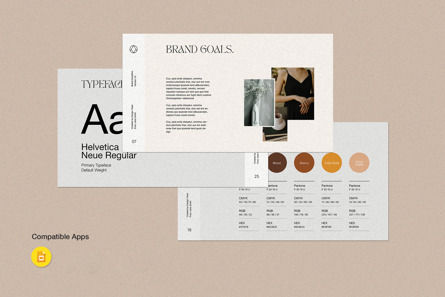 Brand Guidelines Google Slides Template, Theme Google Slides, 12259, Business — PoweredTemplate.com