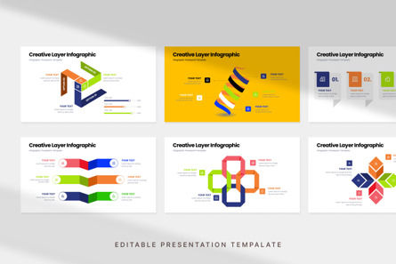 Creative Layer Infographic - PowerPoint Template, スライド 2, 12267, ビジネス — PoweredTemplate.com