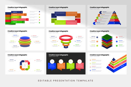 Creative Layer Infographic - PowerPoint Template, Folie 3, 12267, Business — PoweredTemplate.com