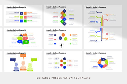 Creative Option Infographic - PowerPoint Template, 슬라이드 4, 12268, 비즈니스 — PoweredTemplate.com