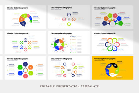 Circular Option Infographic - PowerPoint Template, 슬라이드 4, 12269, 비즈니스 — PoweredTemplate.com