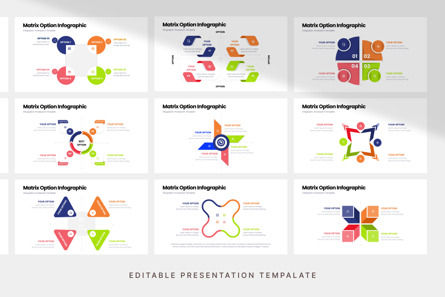 Matrix Option Infographic - PowerPoint Template, Deslizar 4, 12270, Negócios — PoweredTemplate.com
