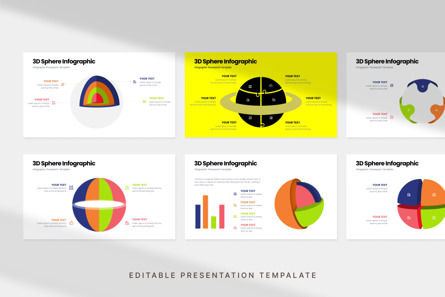 3D Sphere Infographic - PowerPoint Template, Deslizar 2, 12271, Negócios — PoweredTemplate.com