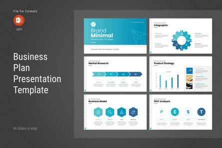 Brand Minimal PowerPoint Template, Modele PowerPoint, 12275, Business — PoweredTemplate.com