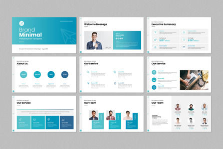 Brand Minimal Presentation Template, Diapositiva 5, 12276, Negocios — PoweredTemplate.com
