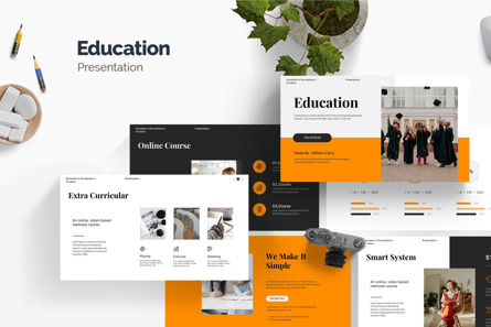 Education Presentation Template, PowerPoint模板, 12278, 商业 — PoweredTemplate.com