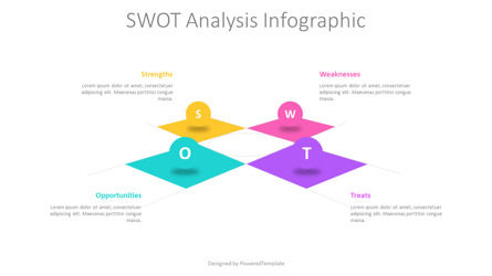 Free SWOT Analysis Perspective View Template, スライド 2, 12281, ビジネスモデル — PoweredTemplate.com