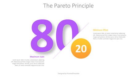 Free Pareto Principle Presentation - Maximum Gain with Minimum Effort, Dia 2, 12290, Businessmodellen — PoweredTemplate.com