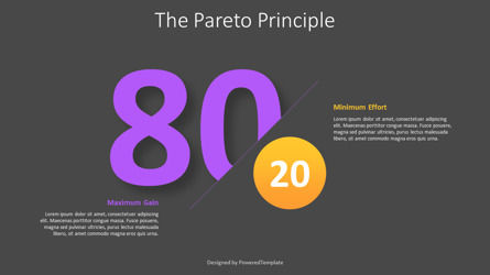 Free Pareto Principle Presentation - Maximum Gain with Minimum Effort, Diapositive 3, 12290, Modèles commerciaux — PoweredTemplate.com
