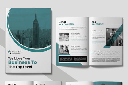 Bio-fold Brochure Design Layout | Brochure | MightyDesign | 117392 ...