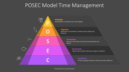 5-Level Strategy Pyramid POSEC Approach, Diapositive 3, 12293, Modèles commerciaux — PoweredTemplate.com