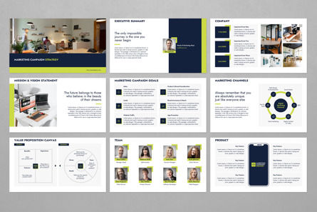 Marketing Campaign Strategy PowerPoint, Slide 2, 12296, Lavoro — PoweredTemplate.com