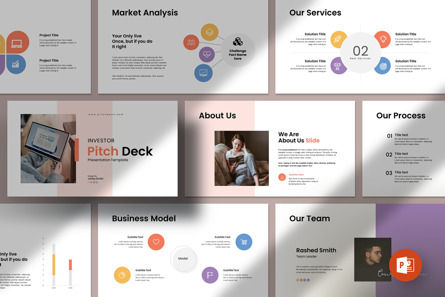 Investor Pitch-Deck PowerPoint Template, PowerPoint Template, 12298, Business — PoweredTemplate.com