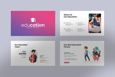 Education Google Slides Template, 幻灯片 4, 12301, Education & Training — PoweredTemplate.com