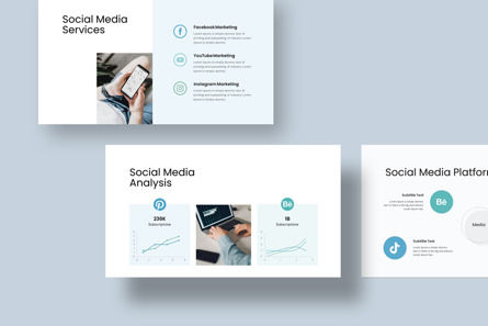 Social Media Marketing Strategy Google Slides Template, Slide 3, 12303, Business — PoweredTemplate.com