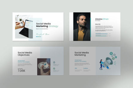 Social Media Marketing Strategy Google Slides Template, Deslizar 4, 12303, Negócios — PoweredTemplate.com