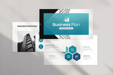 Business Plan Google Slides Template, Dia 2, 12317, Bedrijf — PoweredTemplate.com