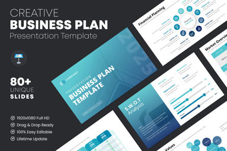 Business Plan Presentation Template, Keynote-Vorlage, 12323, Business — PoweredTemplate.com