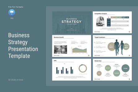 Business Strategy Presentation Template, 苹果主题演讲模板, 12330, 商业 — PoweredTemplate.com