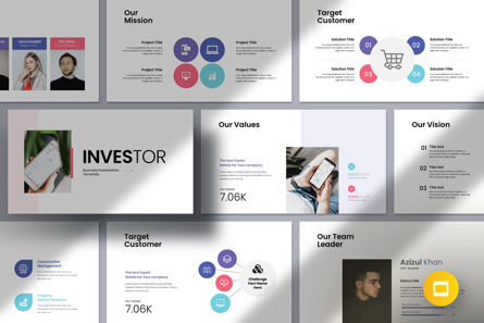 Investor Google Slides Template, Tema Google Slides, 12331, Bisnis — PoweredTemplate.com
