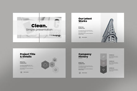 Clean Google Slides Template, Diapositive 4, 12338, Business — PoweredTemplate.com