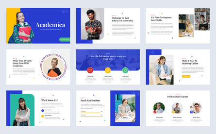 Academica - Education PowerPoint, スライド 2, 12350, Education & Training — PoweredTemplate.com