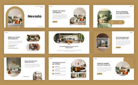 Nevada - Interior Design Keynote Template, 幻灯片 2, 12353, 商业概念 — PoweredTemplate.com