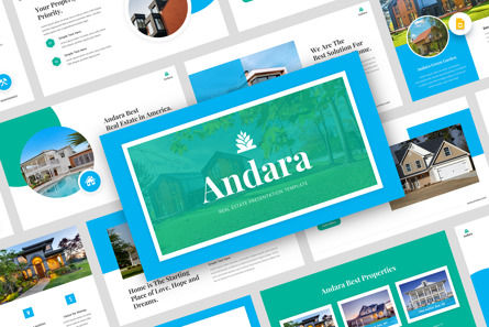 Andara - Real Estate Google Slide Template, Tema do Google Slides, 12354, Imobiliária — PoweredTemplate.com