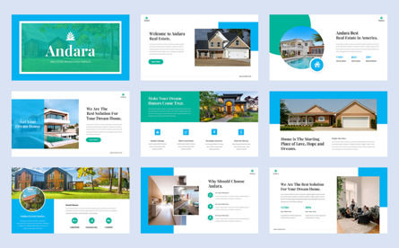 Andara - Real Estate Google Slide Template, Diapositive 2, 12354, Immobilier — PoweredTemplate.com