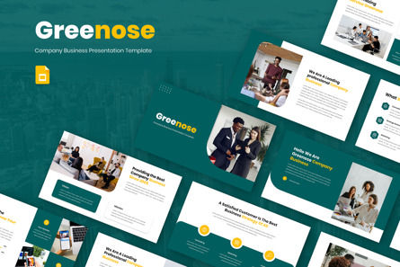 Greenose - Company Business Google Slide Template, Tema Google Slides, 12355, Bisnis — PoweredTemplate.com