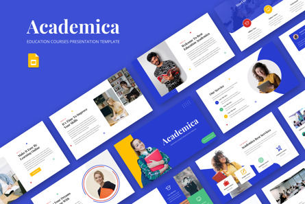 Academica - Education Google Slide, Google Presentaties-thema, 12357, Education & Training — PoweredTemplate.com