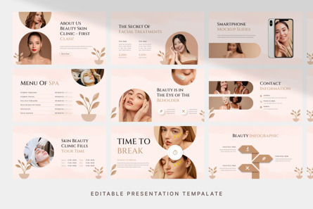 Beauty Skin Clinic - PowerPoint Template, Folie 3, 12360, Business — PoweredTemplate.com