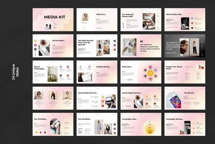 Social Media Kit Presentation, Deslizar 9, 12361, Negócios — PoweredTemplate.com