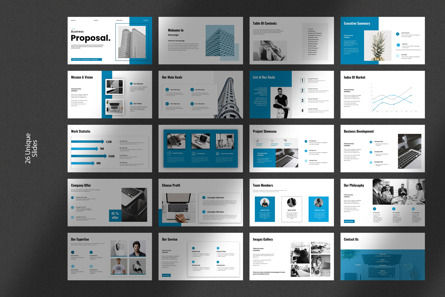 Business Proposal PowerPoint Template, スライド 10, 12363, ビジネス — PoweredTemplate.com