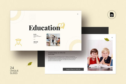 Education Presentation Template, Googleスライドのテーマ, 12365, Education & Training — PoweredTemplate.com