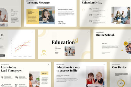 Education Presentation Template, PowerPoint模板, 12366, Education & Training — PoweredTemplate.com