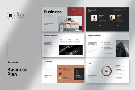 Business Plan Presentation, Google Slides Theme, 12372, Business — PoweredTemplate.com
